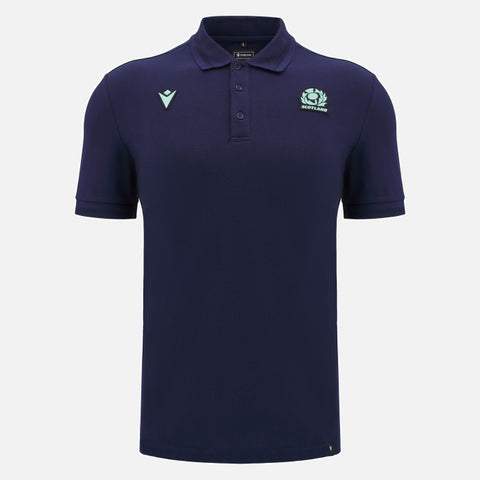 Macron Schotland Rugby Travel Polo Heren
