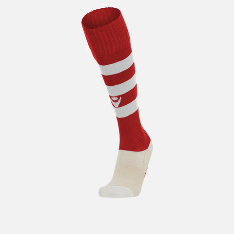 Macron Hoops Rugby Sokken Rood/wit