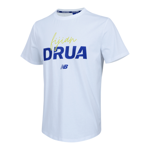 New Balance Fijian Drua Supporter T-shirt Heren Wit
