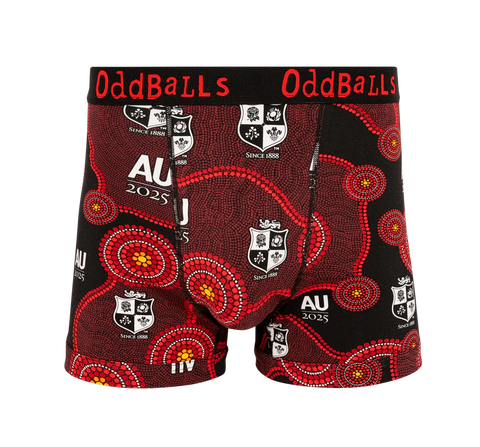 OddBalls British & Irish Lions AU Tour 2025 Heren Boxer Shorts Katoen