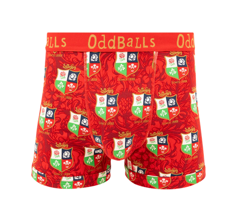 OddBalls British & Irish Lions Australia Heren Boxer Shorts Katoen