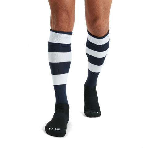 Canterbury Team Hooped Socks Navy/wit Senior