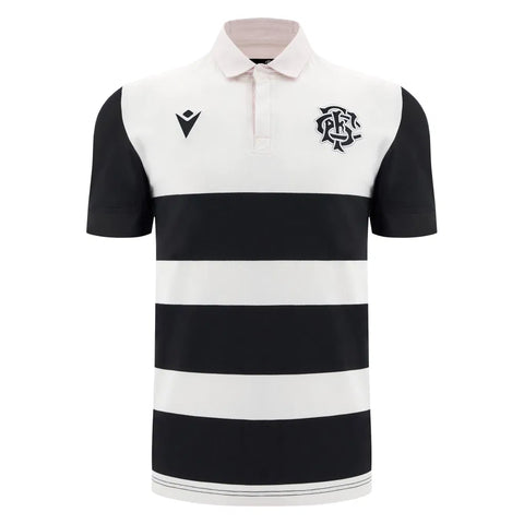 Macron Barbarians 2024/25 Katoenen Korte Mouwen Shirt Heren