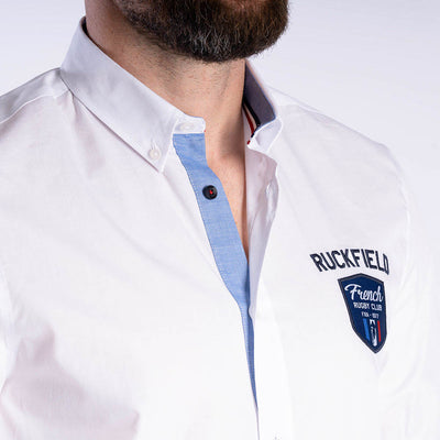 Ruckfield French Rugby Club White Long Sleeve Shirt