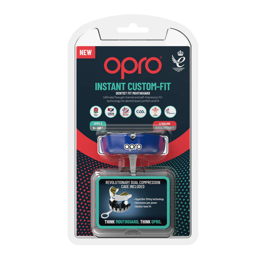 Opro Instant Custom Dentist Fit Mouthguard Navy/goud