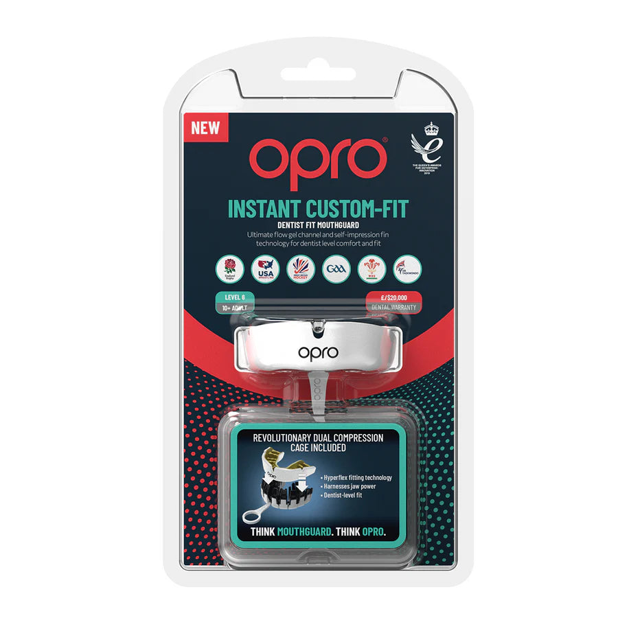 Opro Instant Custom Dentist Fit Mouthguard Wit/goud