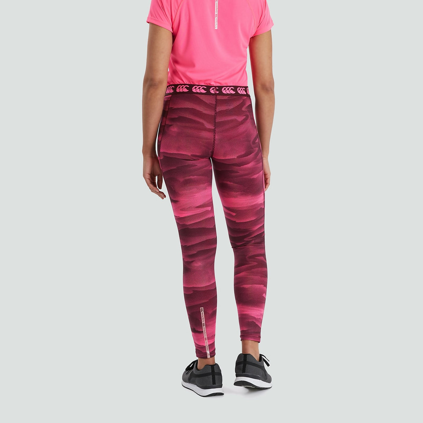 Dames VapoDri Printed FL Leggings Roze