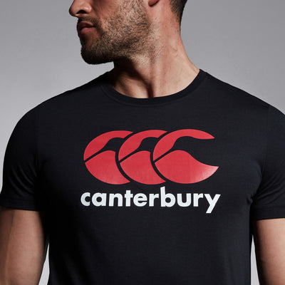 Canterbury Logo T-shirt Heren Zwart