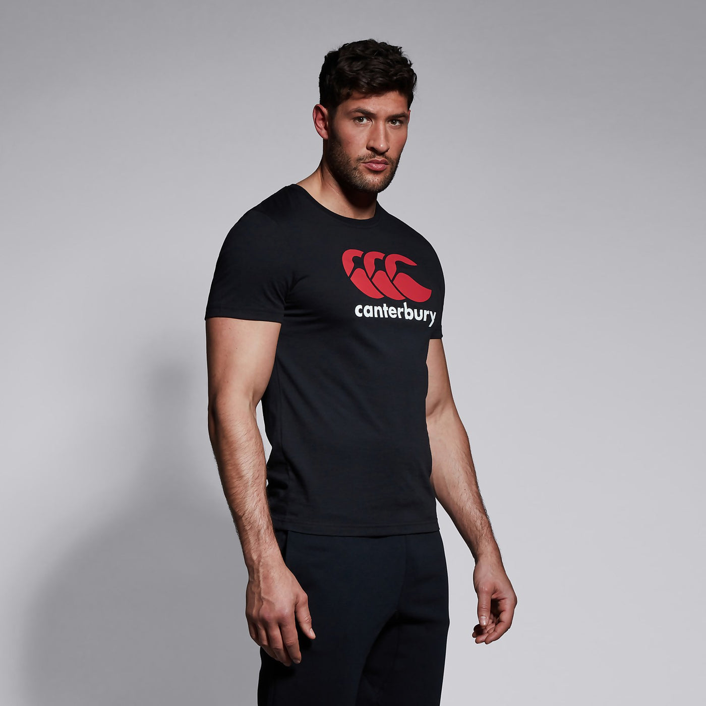 Canterbury Logo T-shirt Heren Zwart