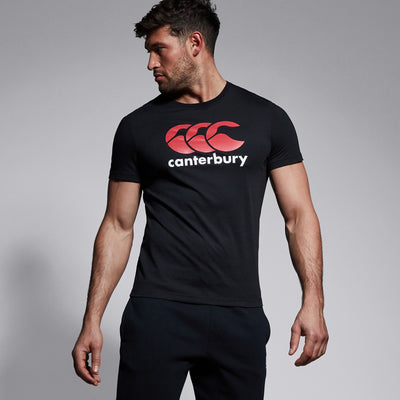 Canterbury Logo T-shirt Heren Zwart