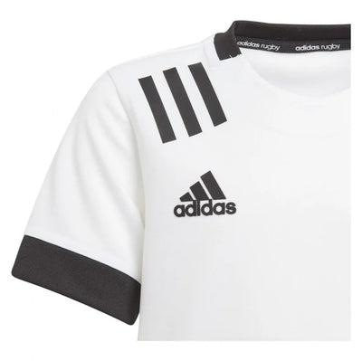 Adidas 3-Stripes Rugbyshirt Heren Wit