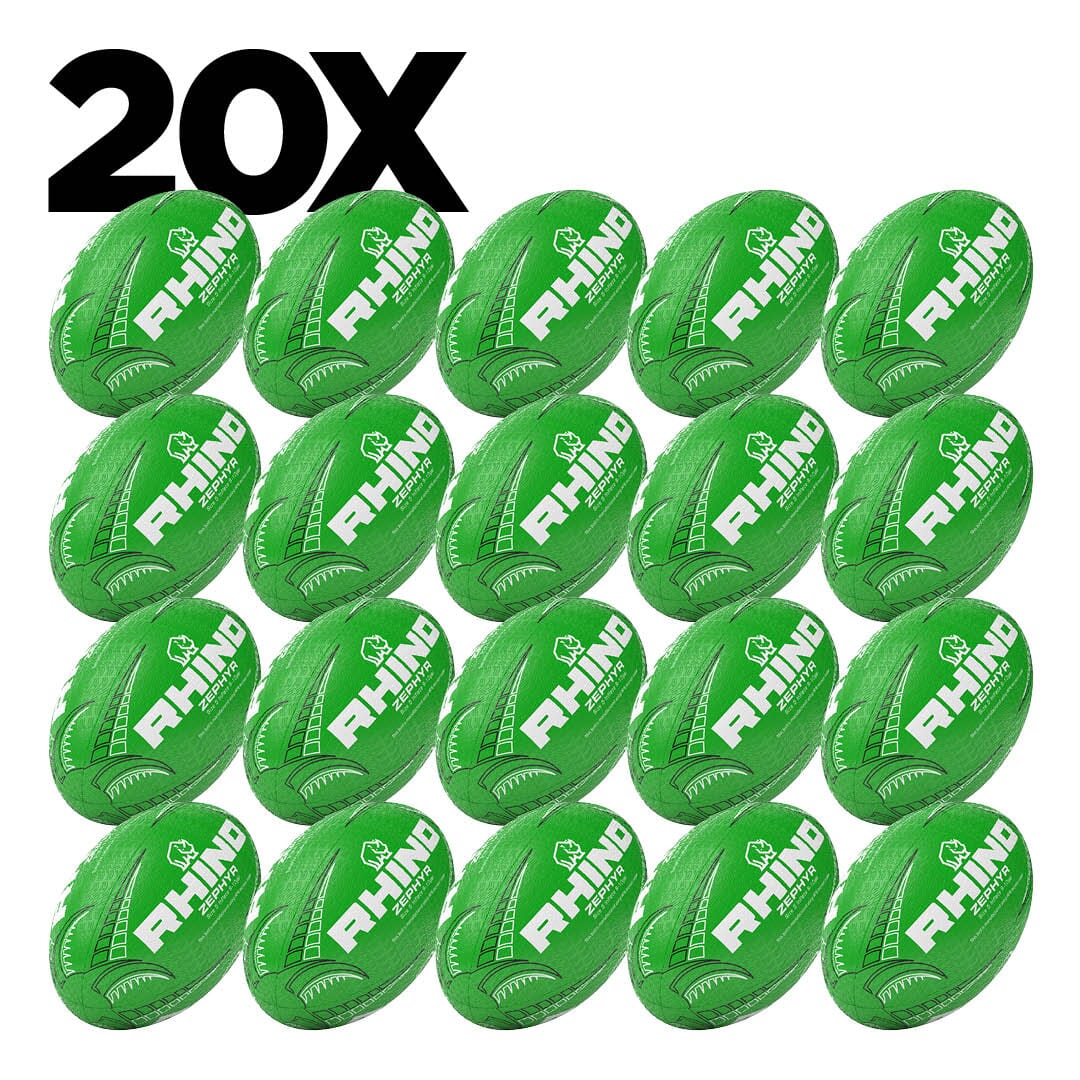 20x Zephyr Recycled Rugby Bal Maat 5
