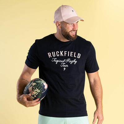 T-shirt Ruckfield Tropical Rugby bleu marine