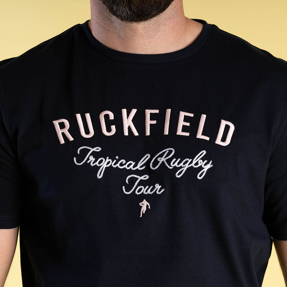 T-shirt Ruckfield Tropical Rugby bleu marine