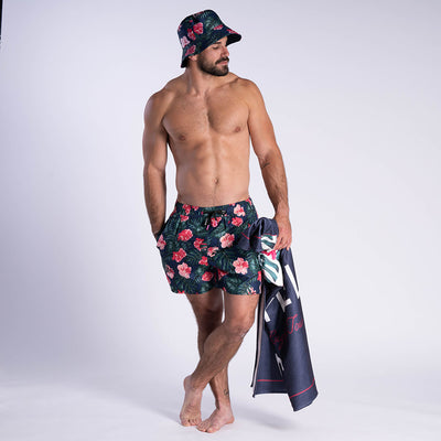 Ruckfield Tropical Rugby Navy Blue Boardshorts