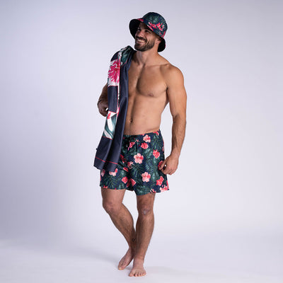 Boardshort Ruckfield Tropical Rugby Bleu Marine