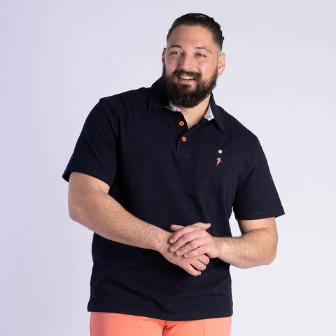 Ruckfield Elegance Navy Polo met Korte Mouwen
