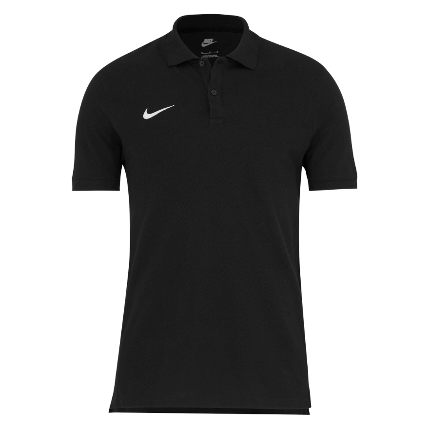 Nike Team Katoenen Polo Heren Zwart