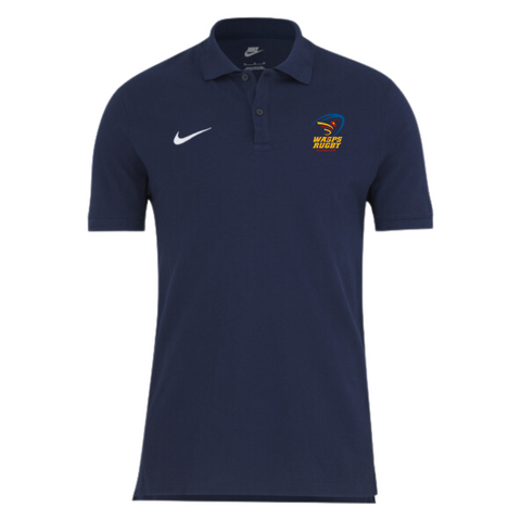 RC The Wasps Nike Heren Team Katoenen Polo Navy
