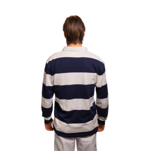 Rugby Culture Polo Navy Blue and White