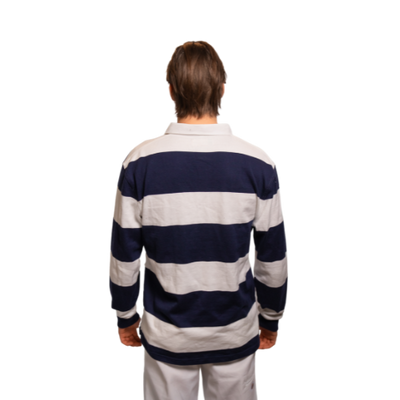 Rugby Culture Polo Navy Blue and White