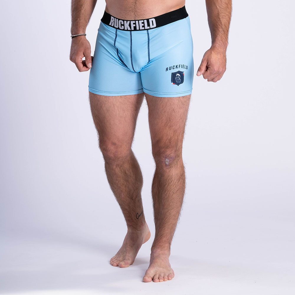 Boxer Ruckfield Bleu Clair du Rugby Club Français