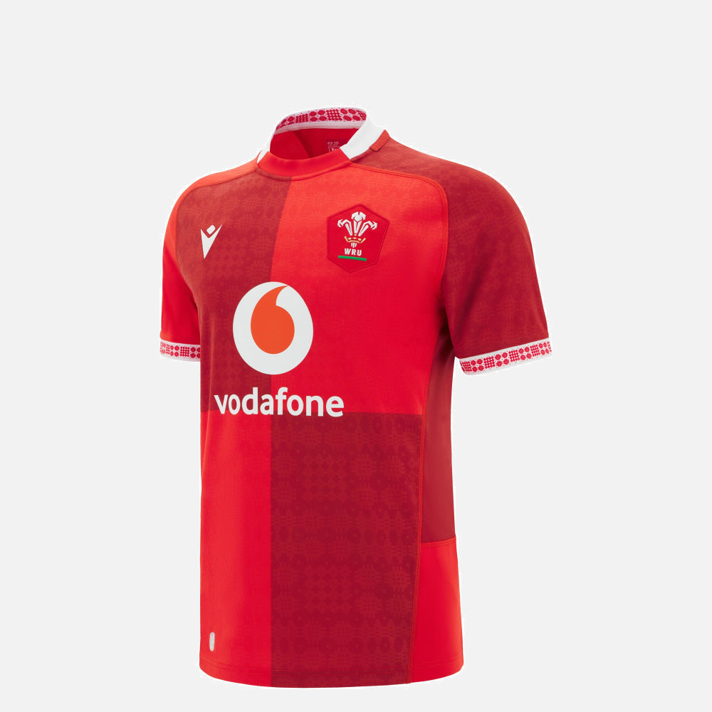 Macron Wales Replica Rugby Thuisshirt 2025/26 Kids
