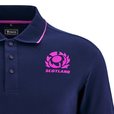 Macron Schotland Rugby 2025/26 Polo Piqué Heren