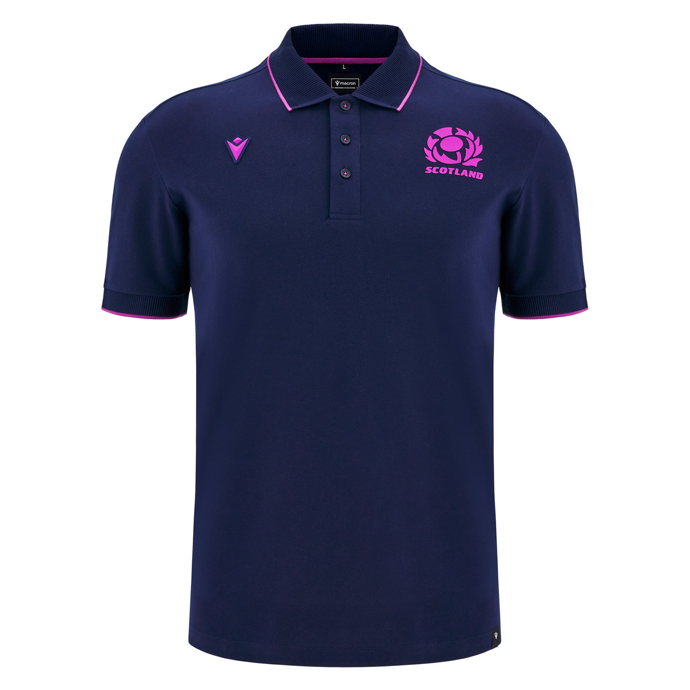 Macron Schotland Rugby 2025/26 Polo Piqué Heren