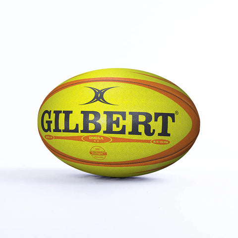Gilbert Omega Wedstrijd Rugbybal Fluor Maat 4