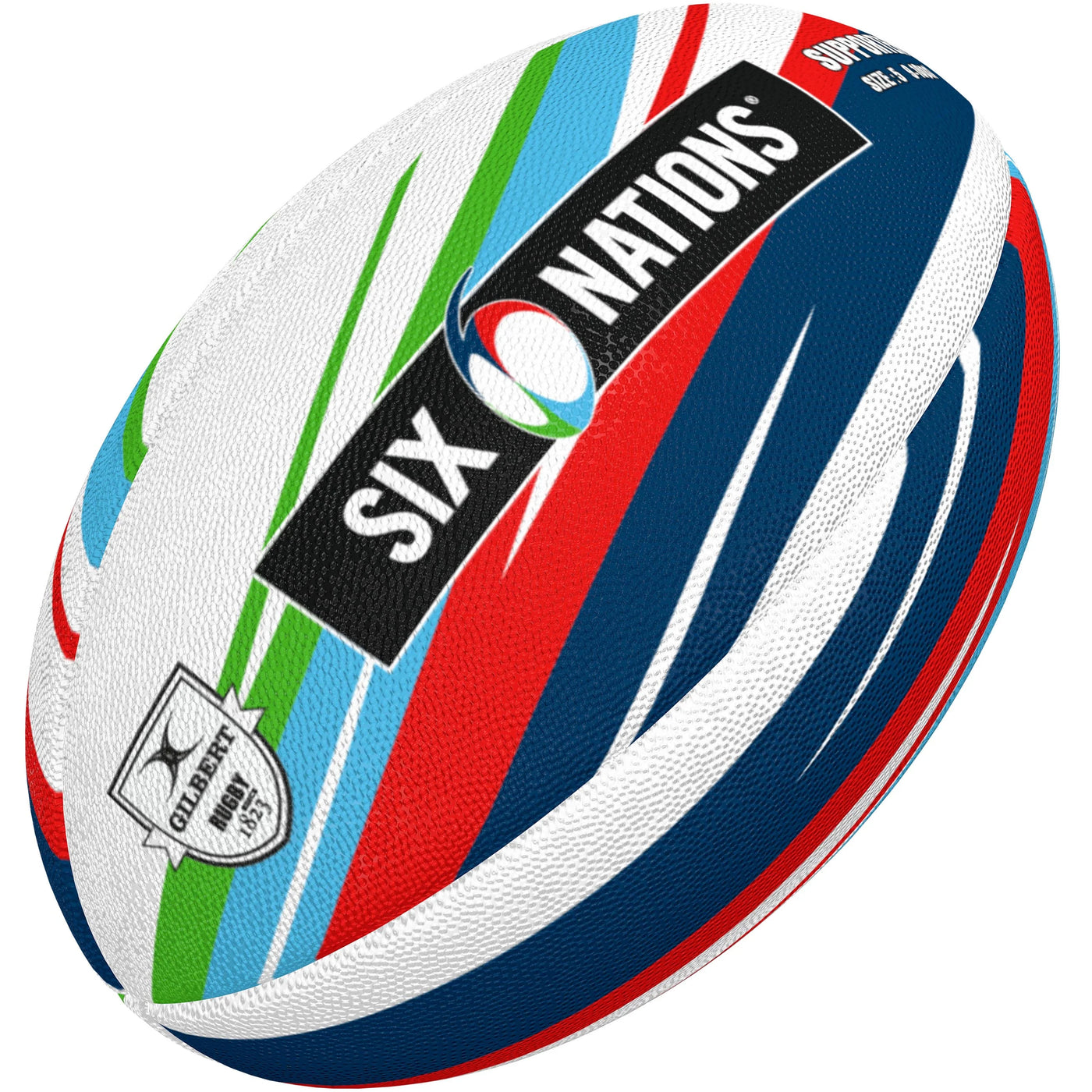 Ballon de Rugby Supporter des 6 Nations Taille 5