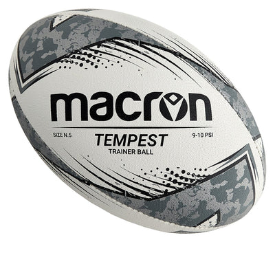 Macron Tempest N.5 Rugby Training Ball Black