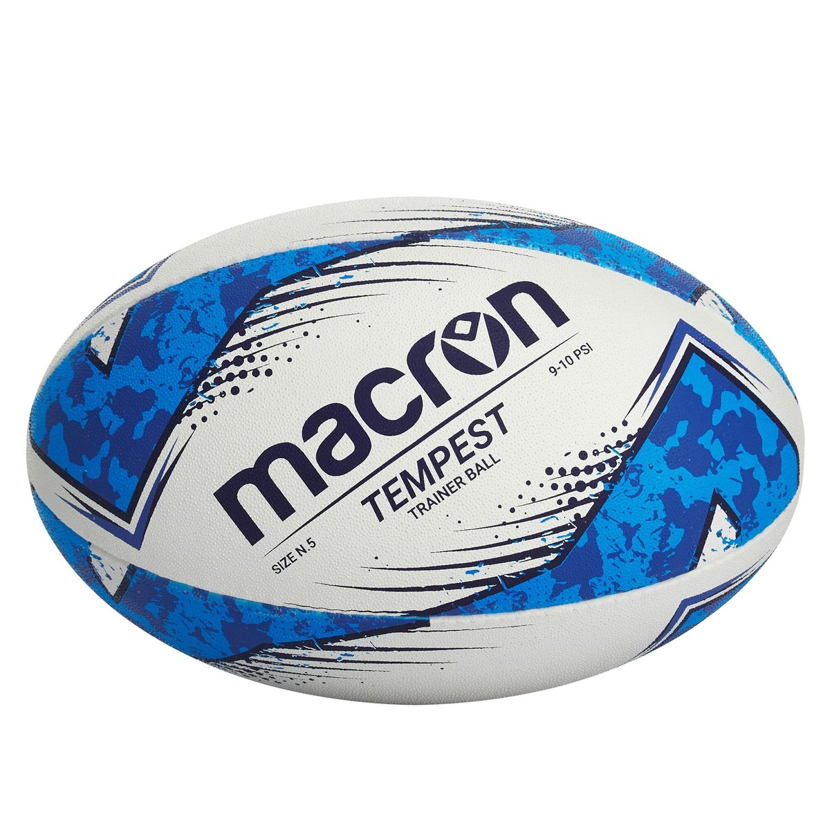 Macron Tempest N.5 Rugby Training Ball Blue