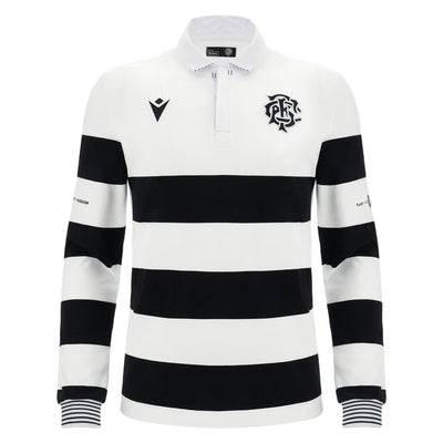 Macron Barbarians 2023/24 Katoenen Lange Mouwen Shirt Heren