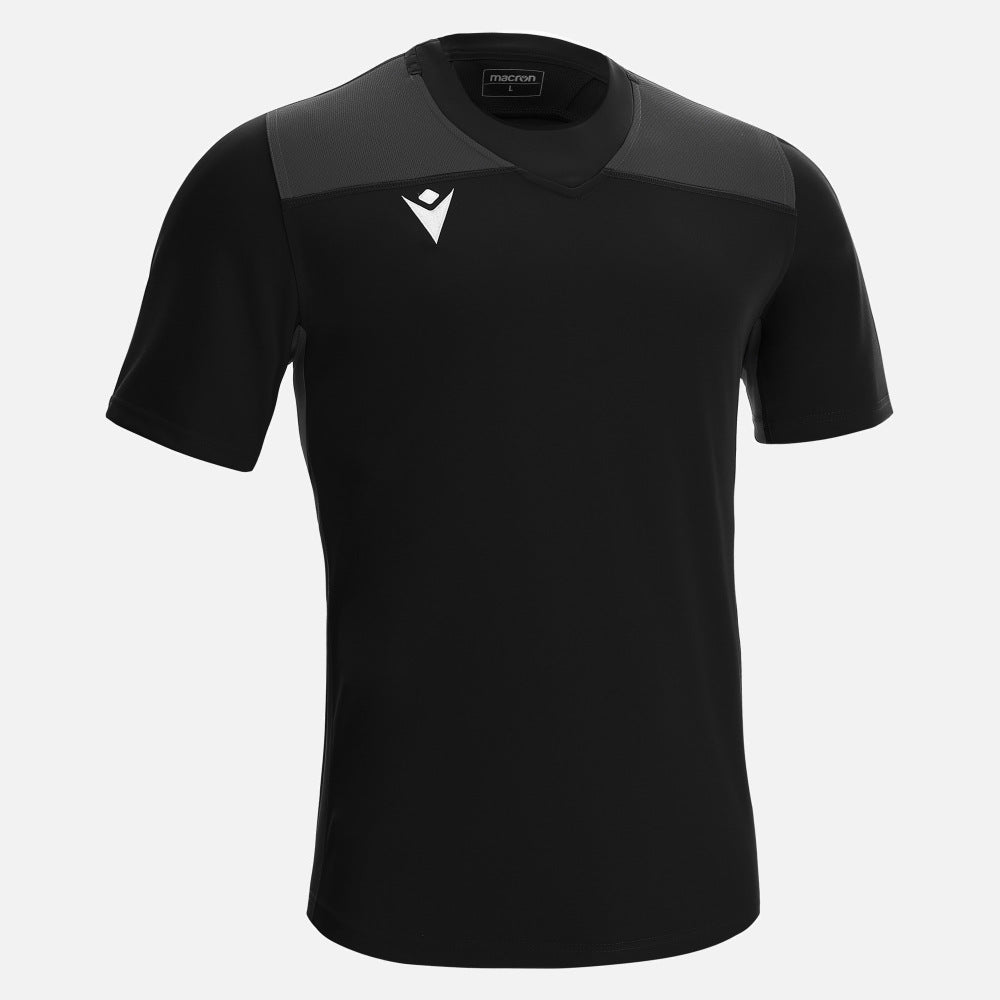 Macron Peridot Rugby Shirt Zwart Senior