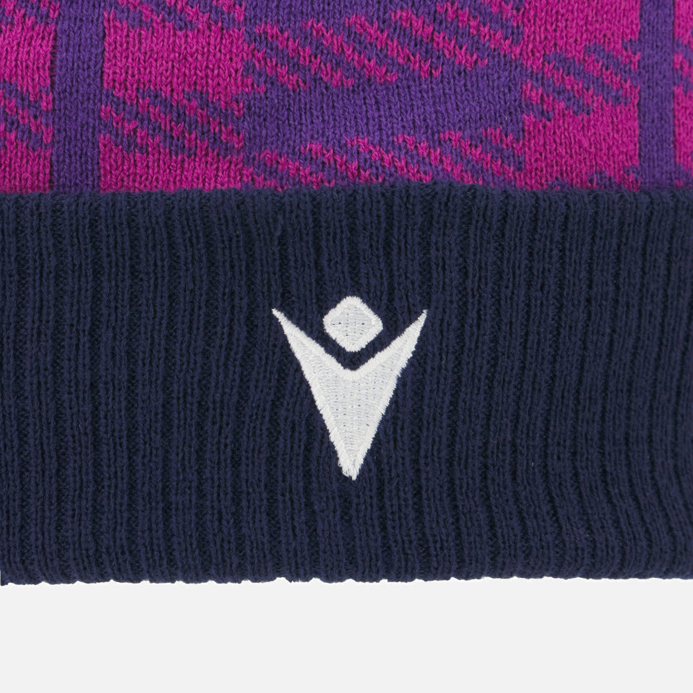 Macron Schotland Navy en Paars Pom Pom Beanie 2025/26