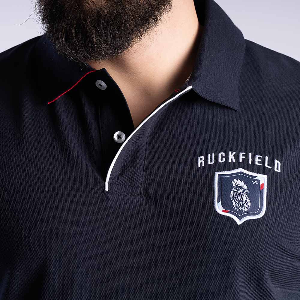 Polo à manches courtes bleu marine Ruckfield French Rugby Club