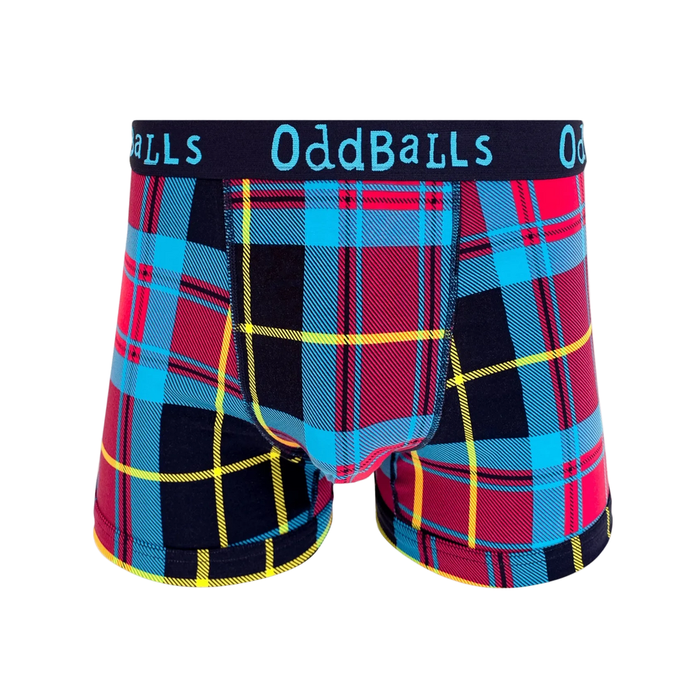 OddBalls Tartan Heren Katoenen Boxershorts