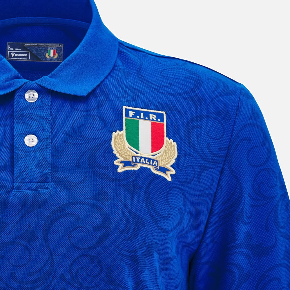 Italië Rugby Katoenen Replica Thuisshirt Heren