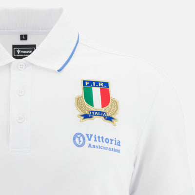 Macron Italië Rugby 2025/26 Polo van Katoen Heren