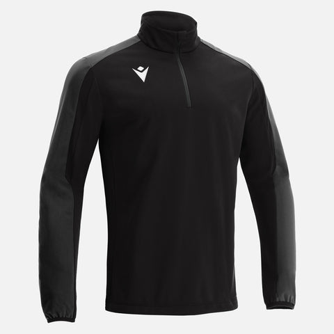 Macron Arno 1/4 Zip Jersey Senior Zwart
