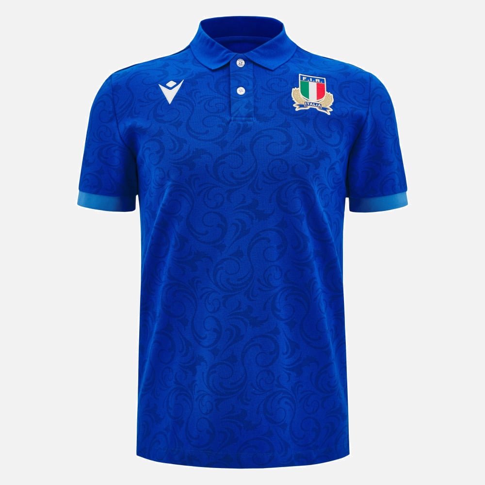 Italië Rugby Katoenen Replica Thuisshirt Heren