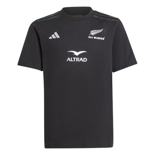 All Blacks Rugby T-shirt Kids Zwart