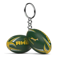 Rhino Zuid-Afrika Rugbybal Sleutelhanger