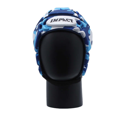 Impact Rugby Camo Blue Scrumcap