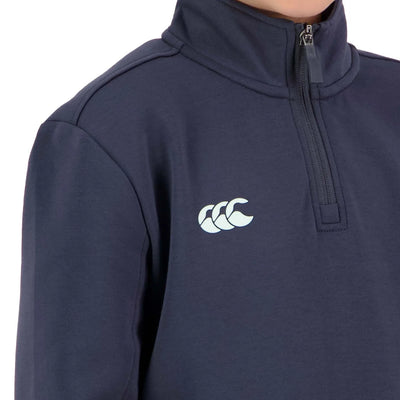 Canterbury Kids Tempo+ 1/4 Zip Training Top Navy