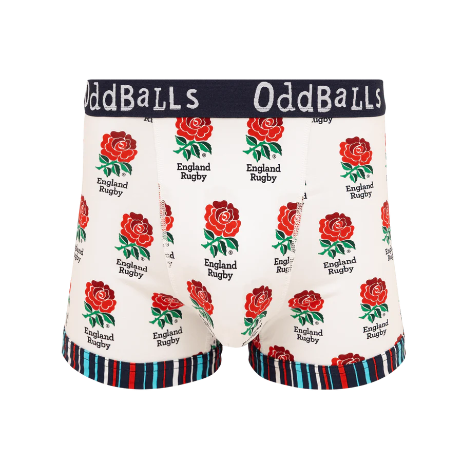 OddBalls England Rugby Union Home Boxer Shorts Katoen Heren