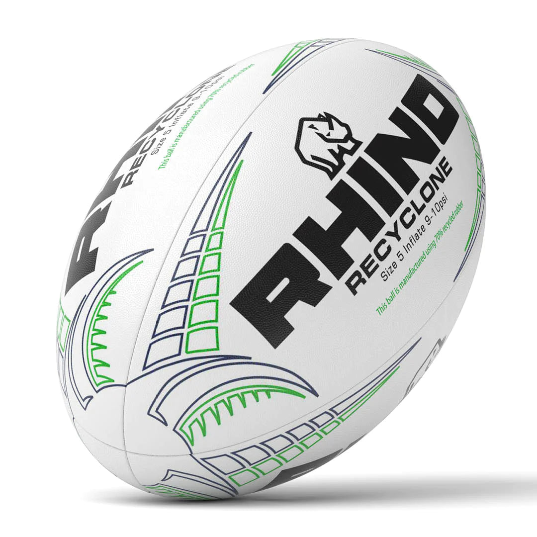 Ballon de rugby recyclé Rhino Recyclone taille 3