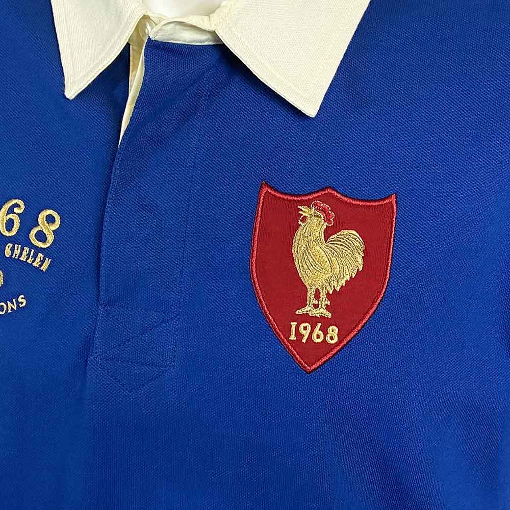 Frankrijk Rugby 1968 Polo Shirt