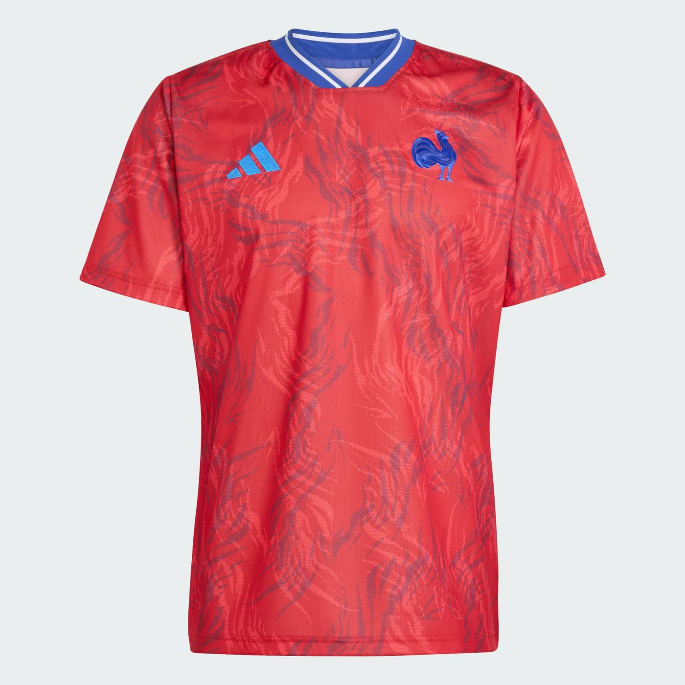 Adidas Frankrijk Rugby Prematch Shirt Heren